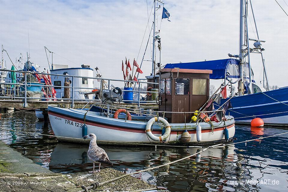 Fischerboote im Hafen von Travemünde // Foto: MeerART