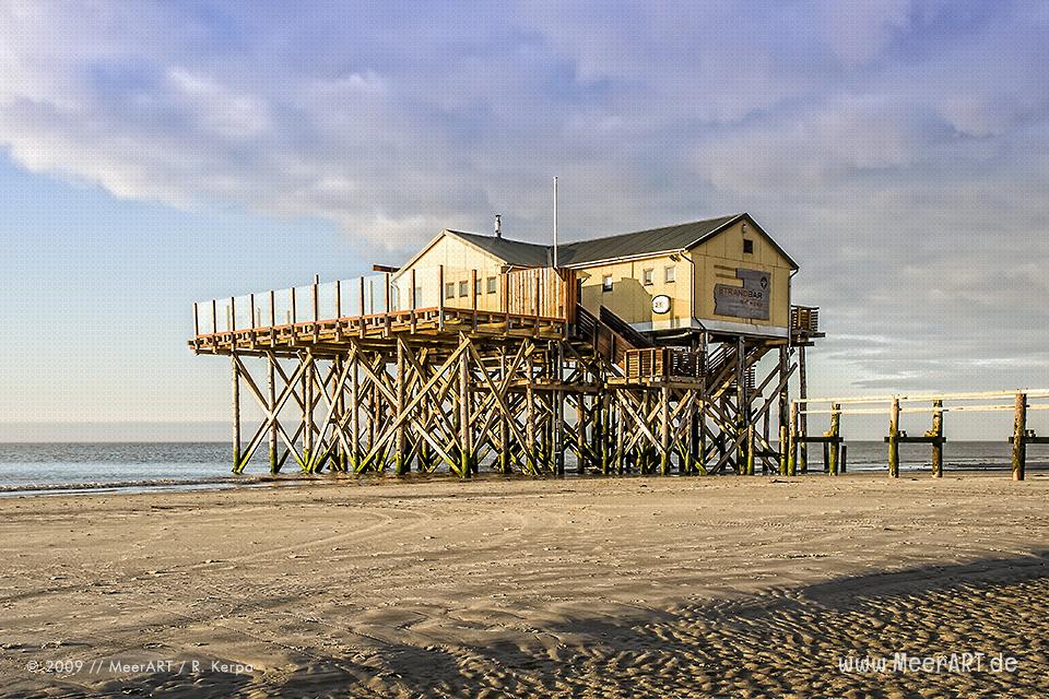 Die Strandbar 54° Nord am Strand von St. Peter-Ording // Foto: MeerART