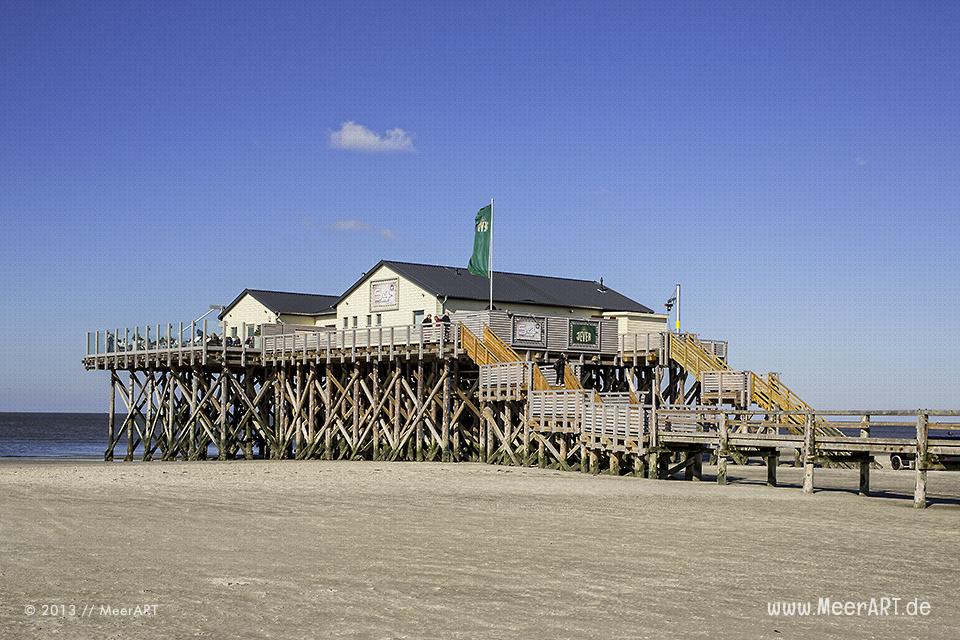 Die Strandbar 54° Nord am Strand von St. Peter-Ording // Foto: MeerART