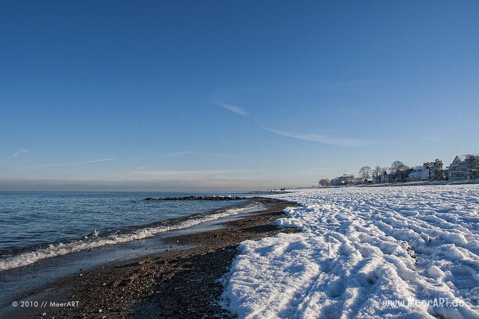 Winterwunderland im Ostseeheilbad Niendorf // Foto: MeerART