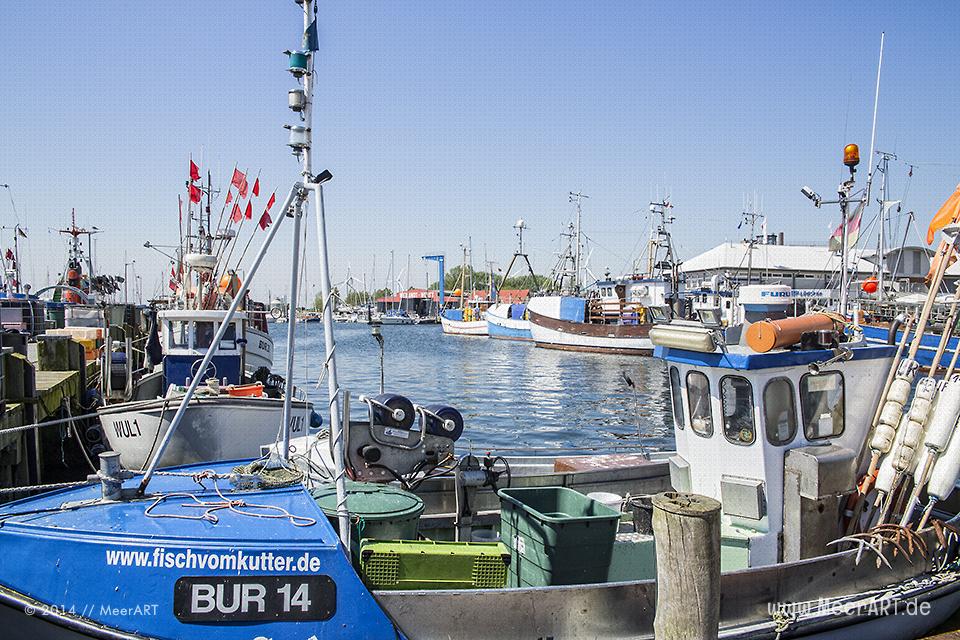 Der Erlebnis-Hafen Burgstaaken auf der schönen Ostseeinsel Fehmarn // Foto: MeerART