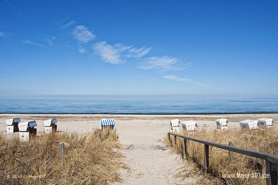 Strandkörbe am Ostseestrand von Boltenhagen // Foto: MeerART