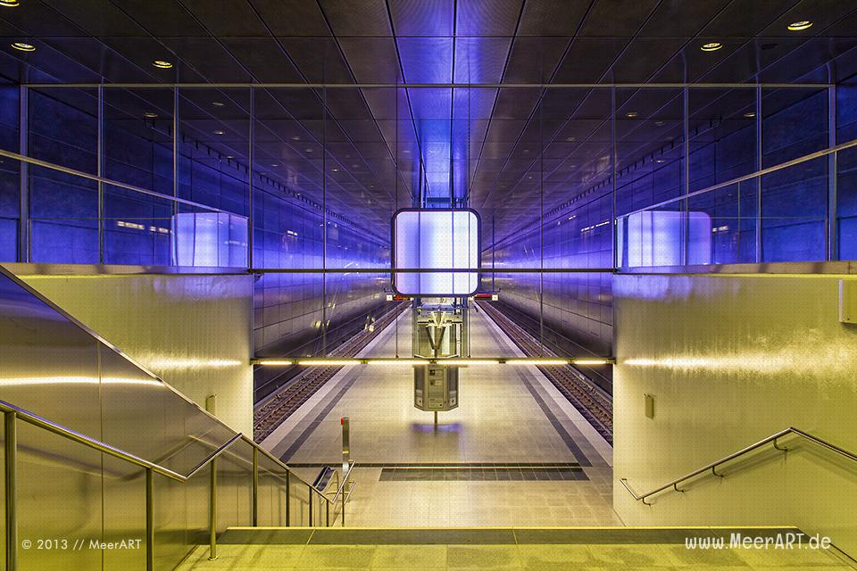 U-Bahnstation Überseequartier der Linie U4 in der Hamburger HafenCity // Foto: MeerART