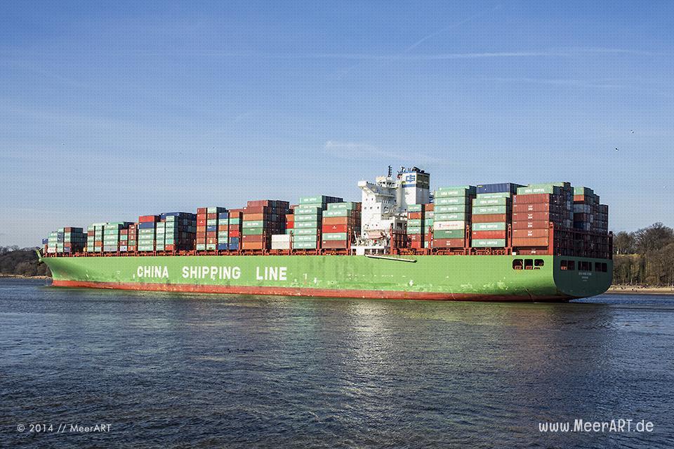 Containerschiff “XIN HONG KONG” - IMO 9314222 // Foto: MeerART