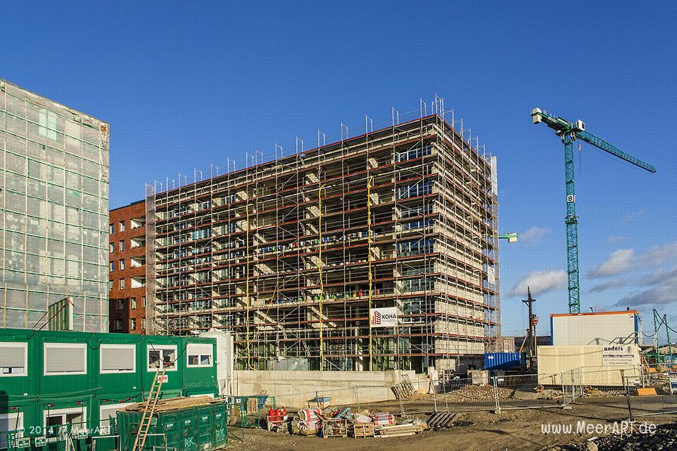 Baustelle im Elbtorquartier in der HafenCity von Hamburg // Foto: MeerART
