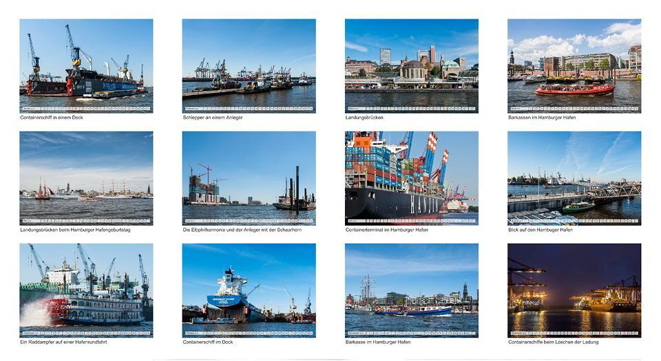 Die Freie und Hansestadt Hamburg und ihr Hafen (Monatskalender, 14 Seiten, ISBN 9783660233070, Calvendo) // Autor: R. Kerpa