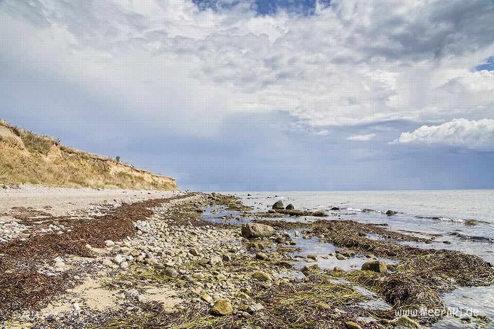 Impressionen von einem Strandabschnitt bei Wulfen (Wulfener Hals) auf der Ostseeinsel Fehmarn // Foto: MeerART