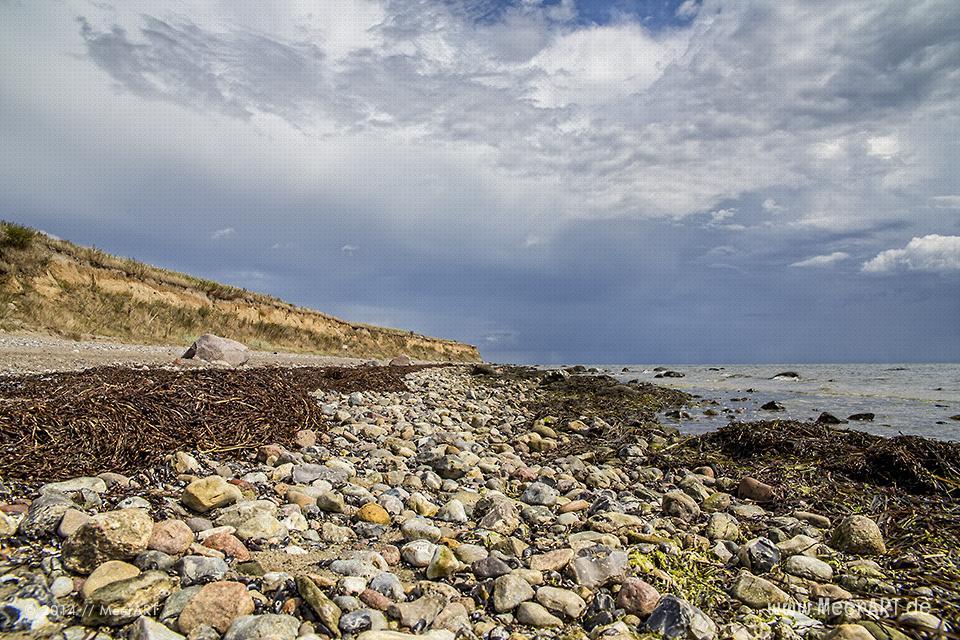 Impressionen von einem Strandabschnitt bei Wulfen (Wulfener Hals) auf der Ostseeinsel Fehmarn // Foto: MeerART
