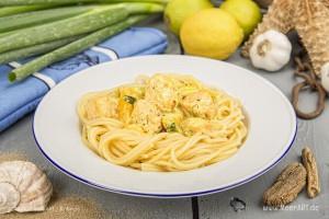 Rezept-Tipp: Spaghetti mit Lachs und Mango // Foto: R. Kerpa
