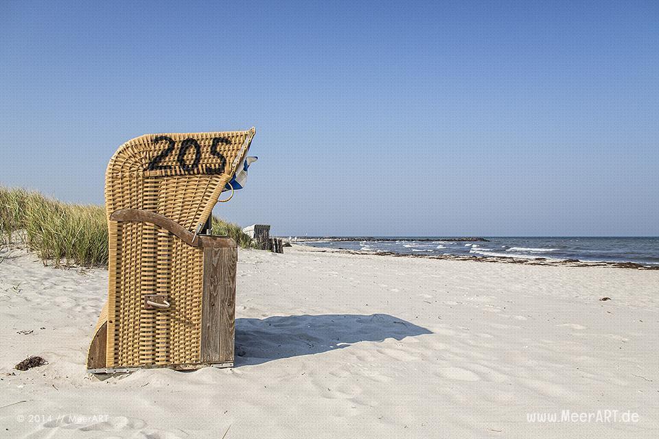 Strandkörbe an einem Strandabschnitt an der Ostsee in Schönberg-Brasilien // Foto: R. Kerpa