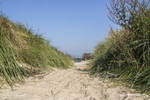 Strandaufgang an einem Strandabschnitt in Schönberg-Kalifornien // Foto: R. Kerpa