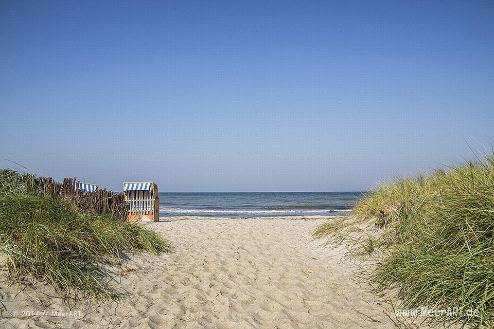Strandaufgang an einem Strandabschnitt in Schönberg-Kalifornien // Foto: R. Kerpa