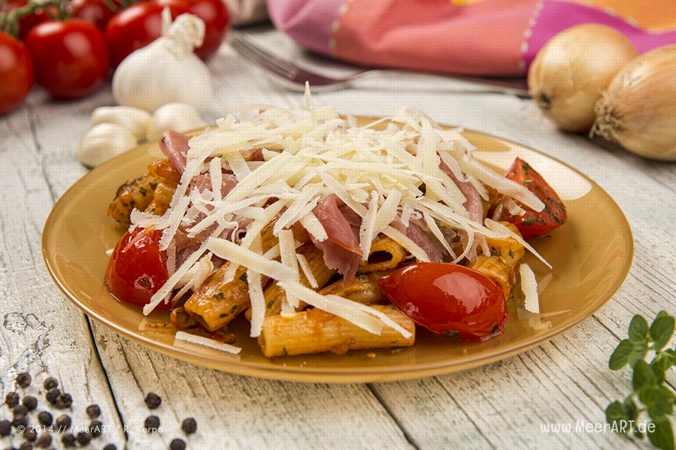 Rezept-Tipp: Nudelpfanne mit Schinken - MeerART