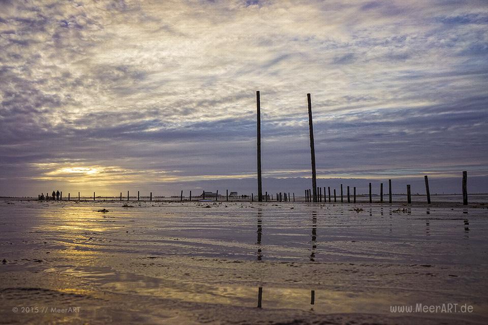 Abendstimmung an einem Wintertag am Strand von St. Peter-Ording // Foto: R. Kerpa