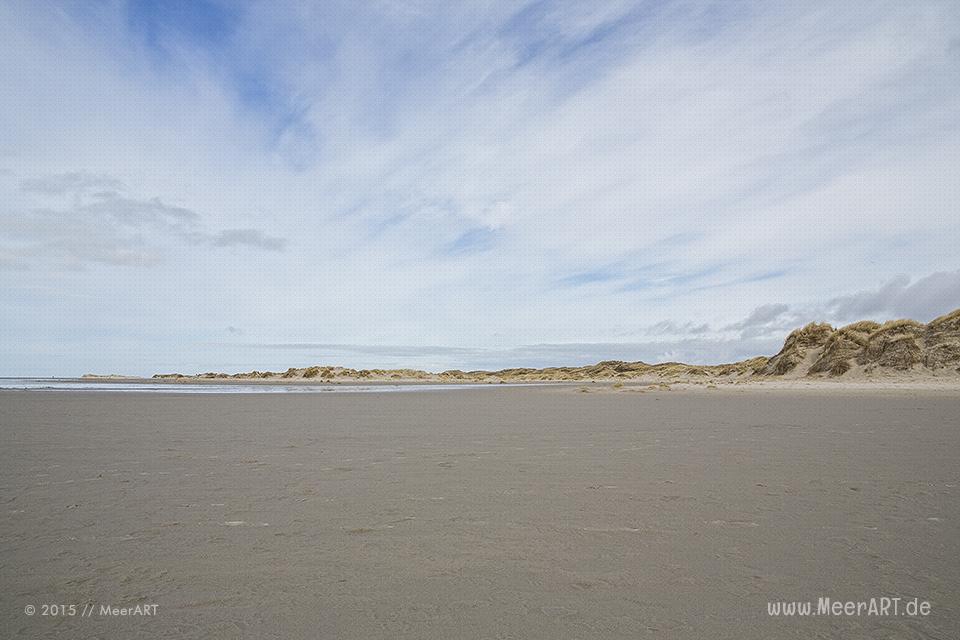 Impressionen vom schier endlos erscheinenden Kniepsand auf Amrum // Foto: MeerART