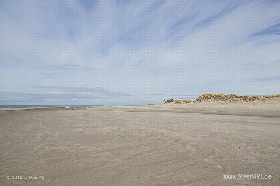 Impressionen vom schier endlos erscheinenden Kniepsand auf Amrum // Foto: MeerART
