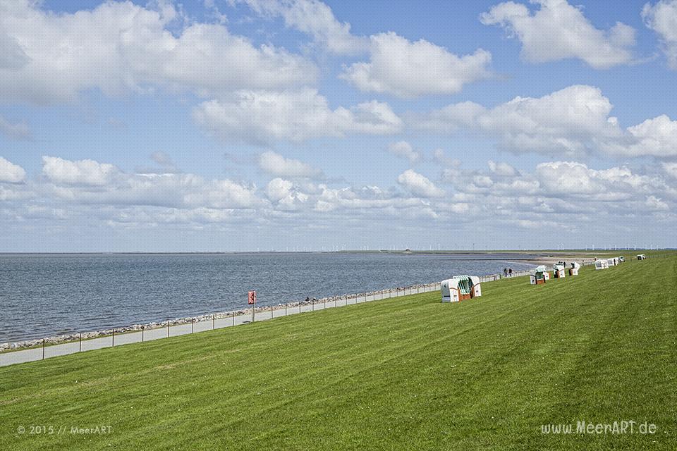 Impressionen von der eingedeichten Halbinsel Nordstrand in Nordfriesland // Foto: MeerART