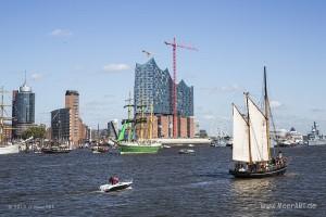 Impressionen vom 826. Hamburger Hafengeburtstag am 10.05.2015 mit vielen Traditionsseglern und Museumsschiffen // Foto: MeerART / Ralph Kerpa