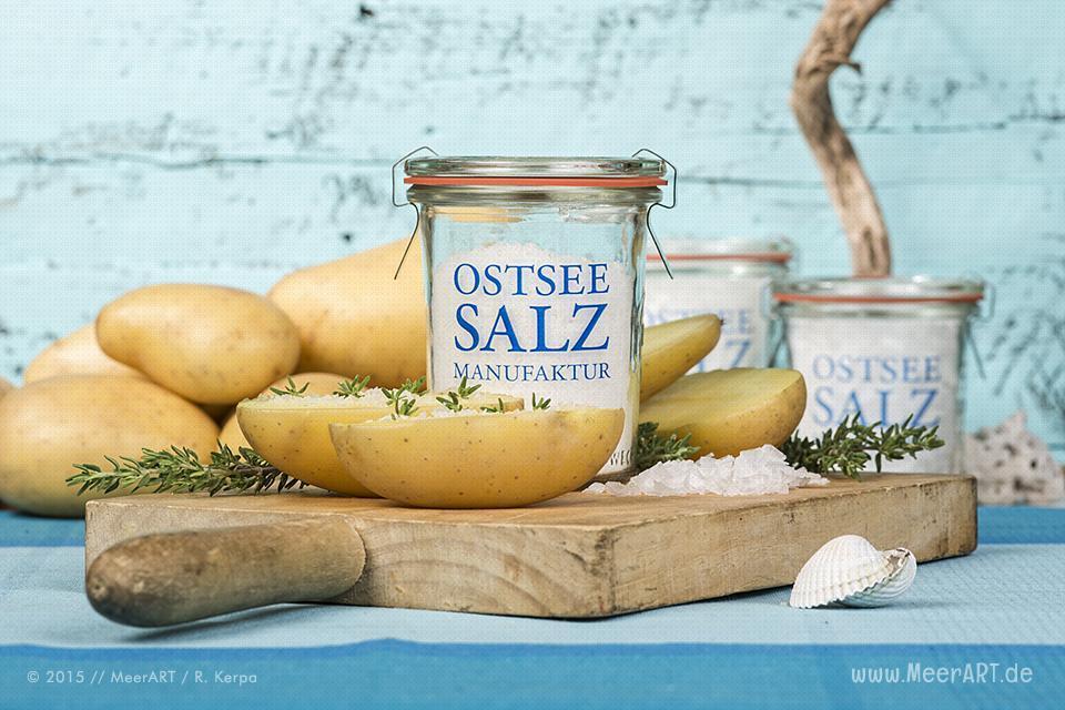 Ein regionales und handgearbeitetes Meersalz ohne Zusatzstoffe produziert von der Ostseesalz-Manufaktur // Foto: R. Kerpa