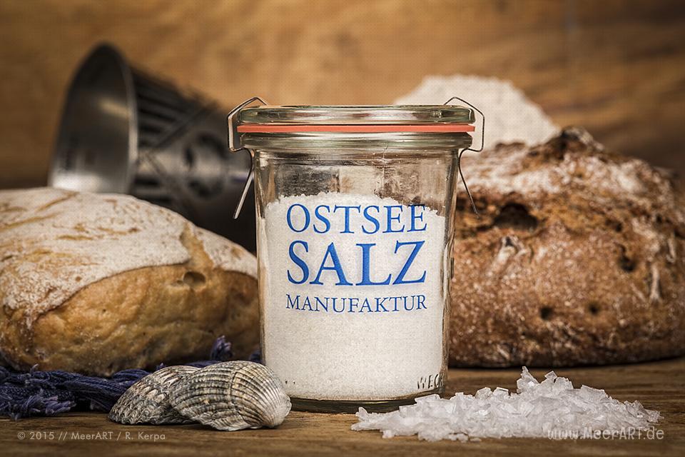 Ein regionales und handgearbeitetes Meersalz ohne Zusatzstoffe produziert von der Ostseesalz-Manufaktur // Foto: R. Kerpa