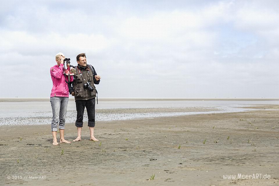 Führung mit Biologen Rainer Schulz von der Schutzstation Wattenmeer // Foto: MeerART