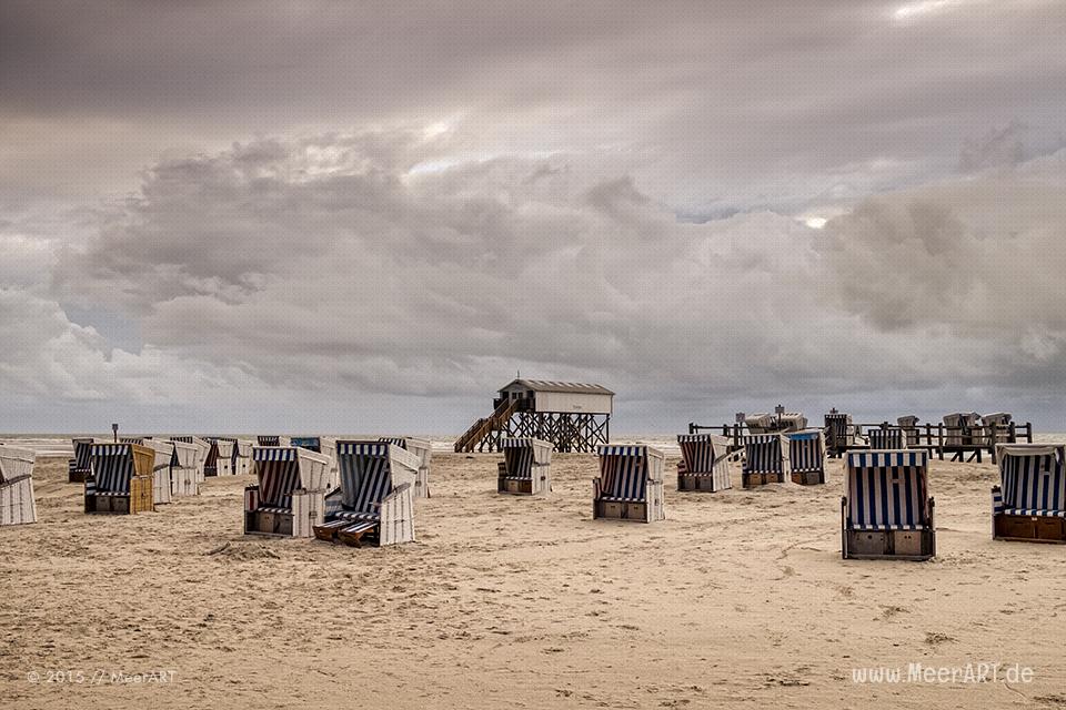 Impressionen vom Strand an der Nordsee in St. Peter-Ording // Foto: MeerART