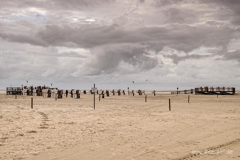 Impressionen vom Strand an der Nordsee in St. Peter-Ording // Foto: MeerART
