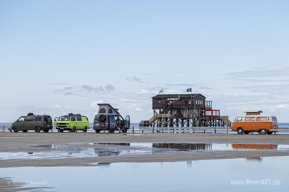 Bullis am weitläufigen Strand von St. Peter-Ording // Foto: MeerART