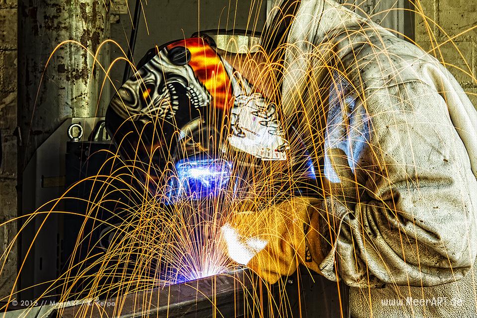 Schweißer bei der Arbeit // Foto: R. Kerpa