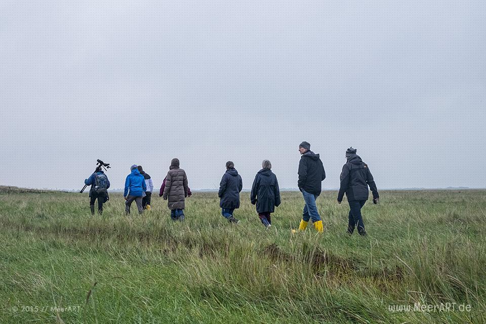 Seminarwochenende der Schutzstation Wattenmeer am Leuchtturm Westerhever // Foto: MeerART