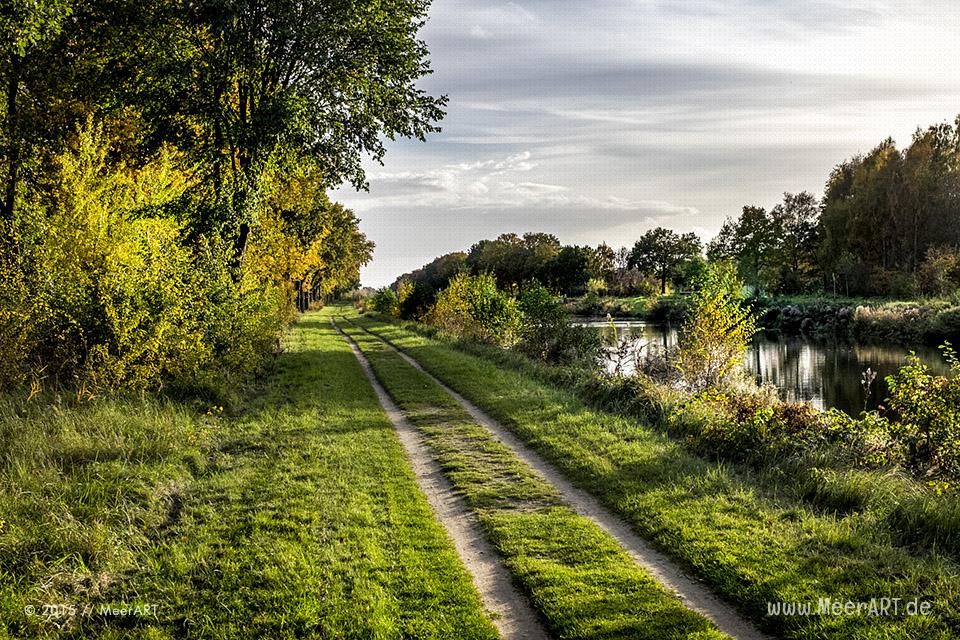 Ein Herbsttag am Kanal in der Naehe der Dueckerschleuse bei Witzeeze // Foto: MeerART
