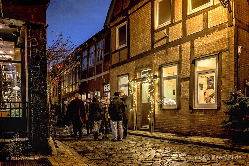Ausstellung am 1. Advents-Wochenende in der Altstadt von Lauenburg // Foto: MeerART