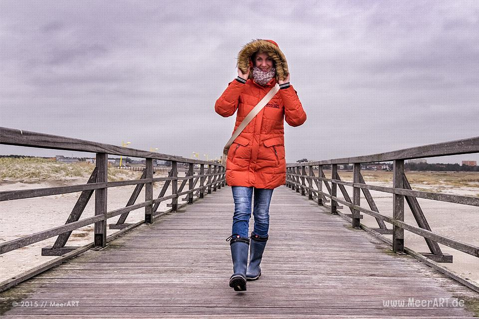 Ein stürmisches Wochenende an der Nordsee in St. Peter-Ording // Foto: MeerART