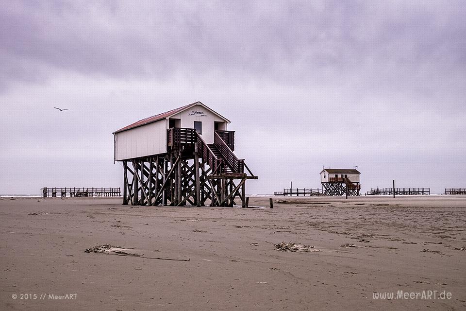 Ein stürmisches Wochenende an der Nordsee in St. Peter-Ording // Foto: MeerART