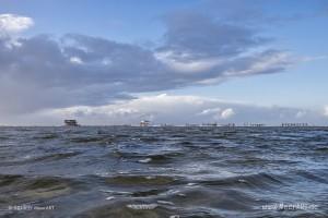Ein stürmisches Wochenende an der Nordsee in St. Peter-Ording // Foto: MeerART / Ralph Kerpa