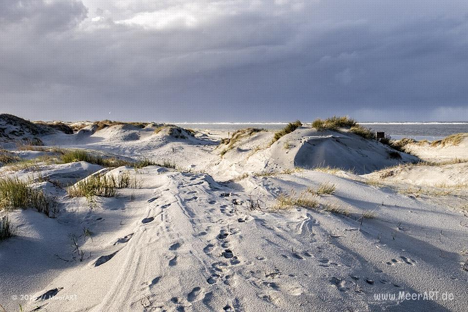 Ein stürmisches Wochenende an der Nordsee in St. Peter-Ording // Foto: MeerART