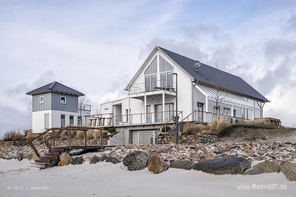 Das noch im Bau befindliche „Ostsee Resort Olpenitz“ in der Nähe von Kappeln zwischen Ostsee und Schleimündung // Foto: MeerART