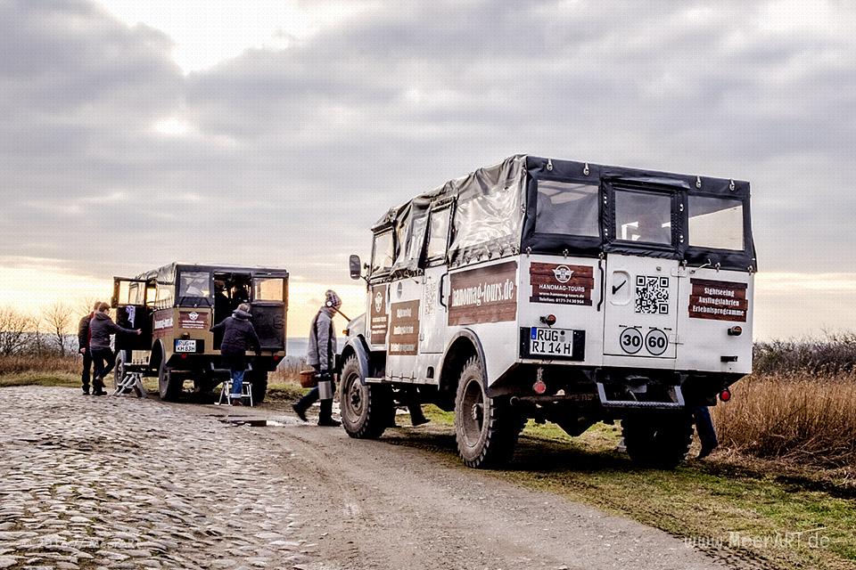 Hanomag-Jeep-Safari zur Halbinsel Jasmund // Foto: MeerART