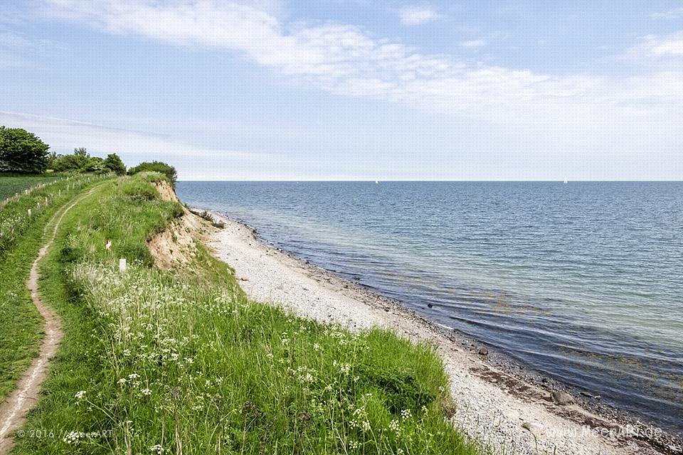 Steilküste an einem Strandabschnitt an der Ostsee bei Waabs // Foto: MeerART