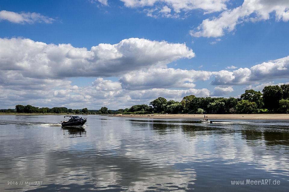 Bootstour auf der Elbe von Hamburg-Moorfleet bis zur Elbinsel bei Geesthacht // Foto: MeerART