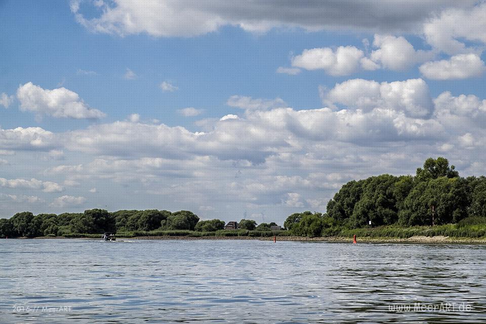 Bootstour auf der Elbe von Hamburg-Moorfleet bis zur Elbinsel bei Geesthacht // Foto: MeerART