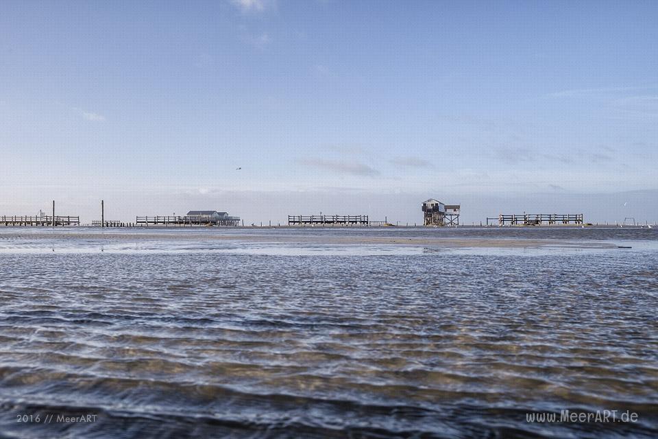 Die Ruhe nach dem Orkantief BARBARA in St. Peter-Ording // Foto: MeerART