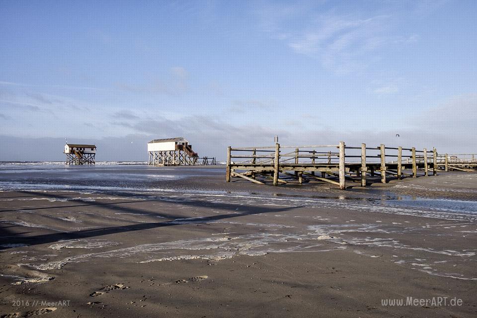 Die Ruhe nach dem Orkantief BARBARA in St. Peter-Ording // Foto: MeerART