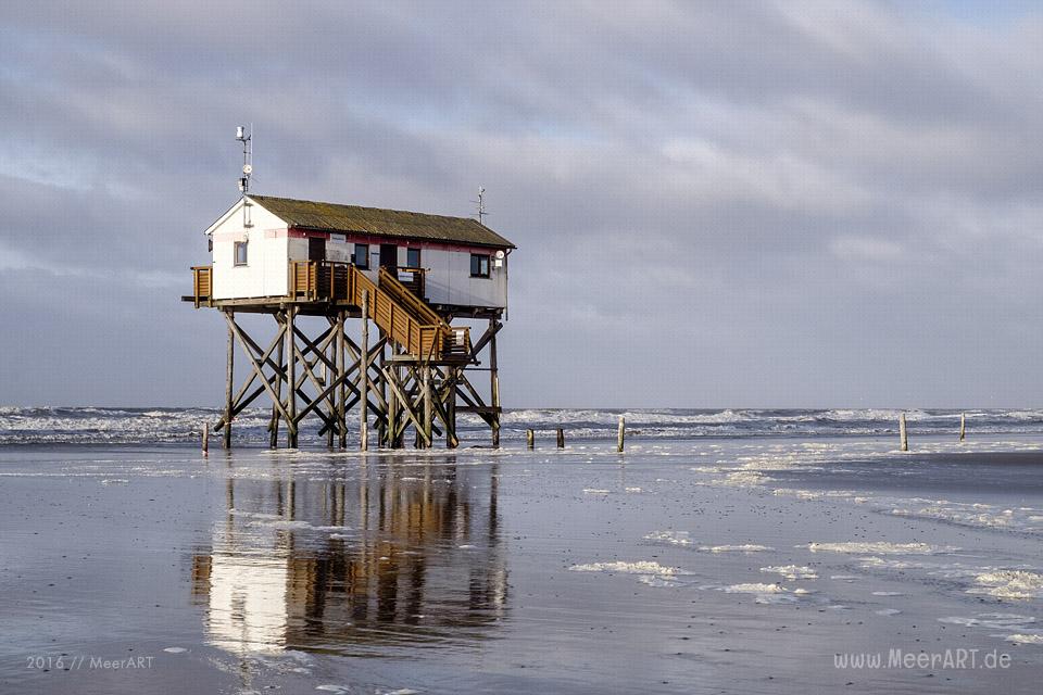Die Ruhe nach dem Orkantief BARBARA in St. Peter-Ording // Foto: MeerART
