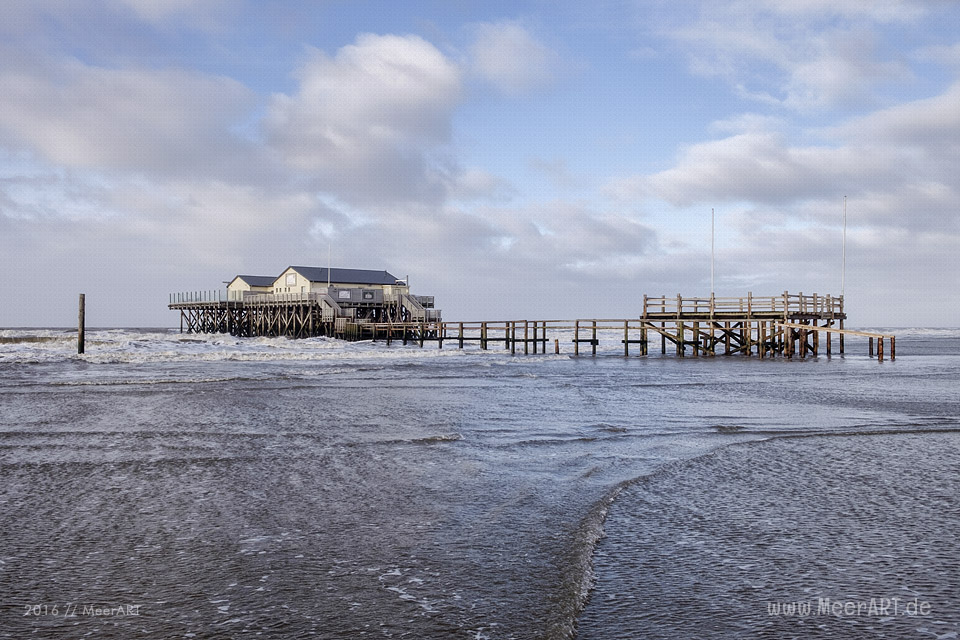Die Ruhe nach dem Orkantief BARBARA in St. Peter-Ording // Foto: MeerART