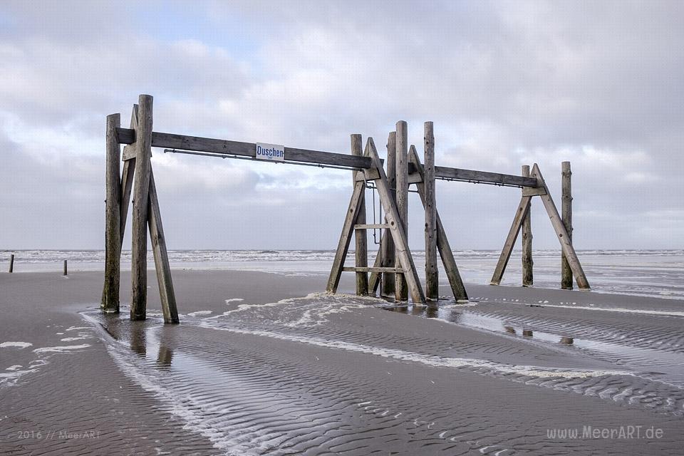 Die Ruhe nach dem Orkantief BARBARA in St. Peter-Ording // Foto: MeerART