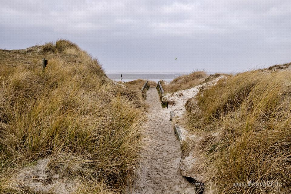 Die Ruhe nach dem Orkantief BARBARA in St. Peter-Ording // Foto: MeerART