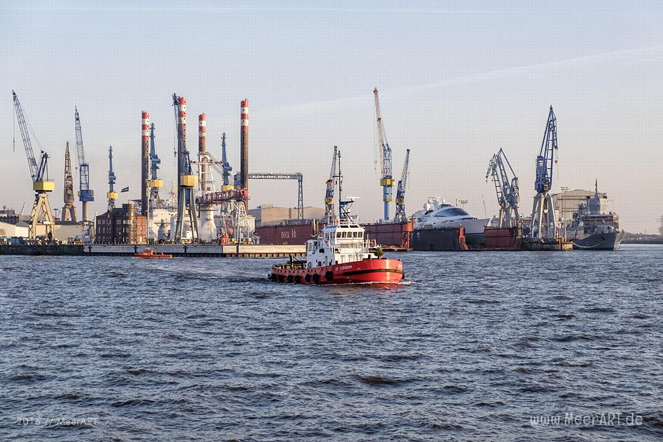 Impressionen aus dem Hamburger Hafen // Foto: MeerART