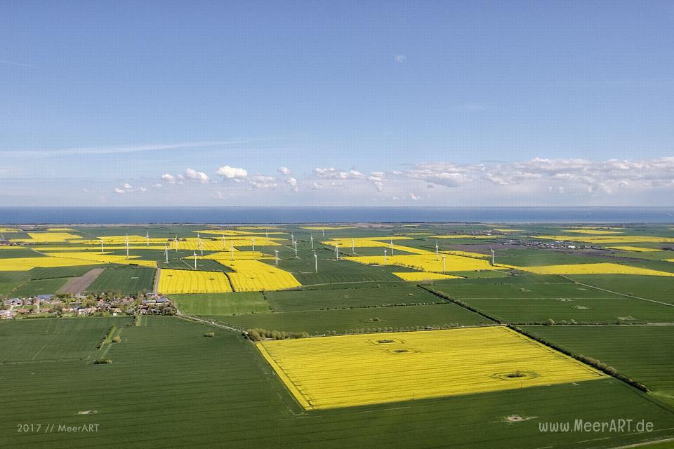 Rundflug mit Klaus Skerra von Fehmarn Air über die schöne Sonneninsel // Foto: MeerART