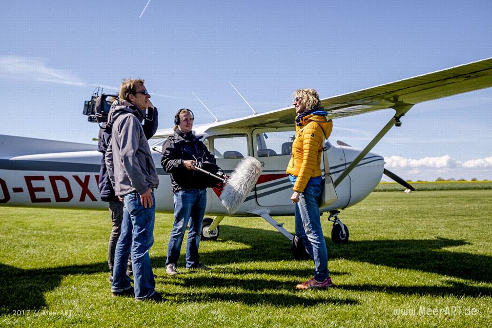 Rundflug mit Klaus Skerra von Fehmarn Air über die schöne Sonneninsel // Foto: MeerART